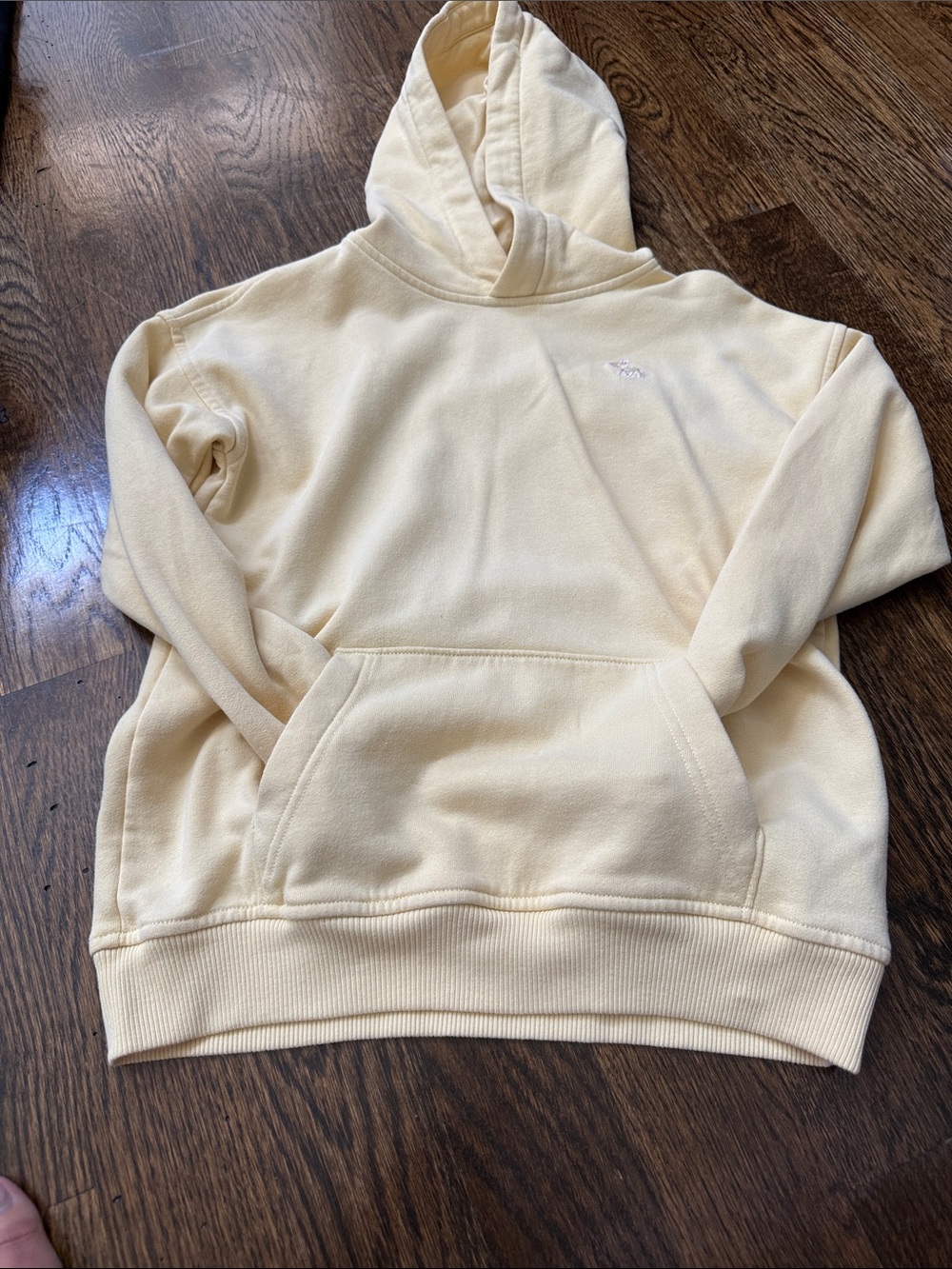 abercrombie kids Cream Hoodie - A&F Essentials